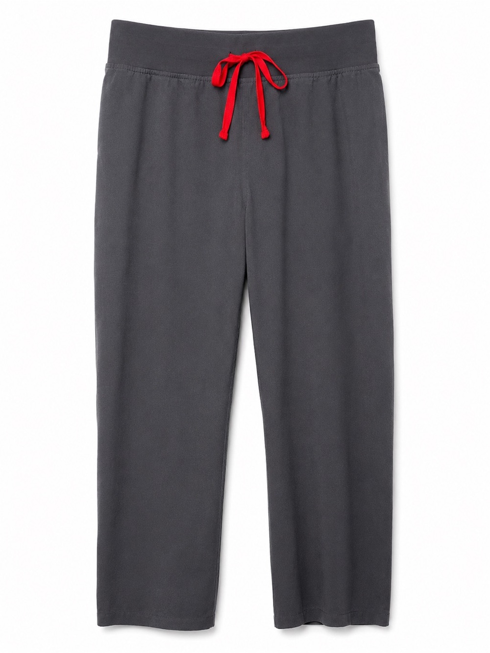 FIGS Livingston Scrub Pants Gray Red Drawstring Women's L Petite Nurse Medical
